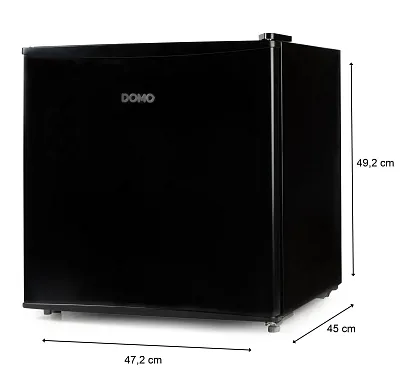 Mini lednice s mrazící přihrádkou - E - černá - DOMO DO91103