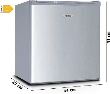 Mini mrazák - stříbrný - 33 l - Třída E - PRIMO PR116DV