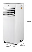 Mobilní klimatizace 4v1 COOLMAX 9000 BTU - DOMO DO10181
