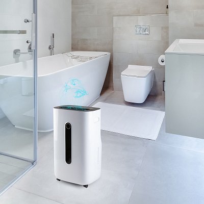 Mobilní odvlhčovač vzduchu - bílý - PRIMO PR580DH