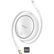 Navíjecí kabel USB-C/Lightn. 1m 20W bílý