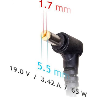 NTB charger 19V/3,42A/65W 5,5x1,7 AKYGA