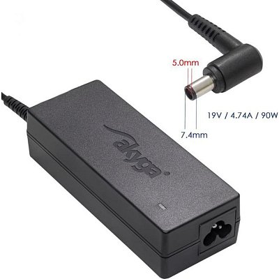 NTB charger 19V/4,74A/90W 7,4x5 mm AKYGA