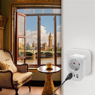 PA03UK cestovní adaptér SOLIGHT