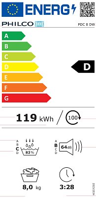 PDC 8 DW SUŠIČKA PRÁDLA PHILCO