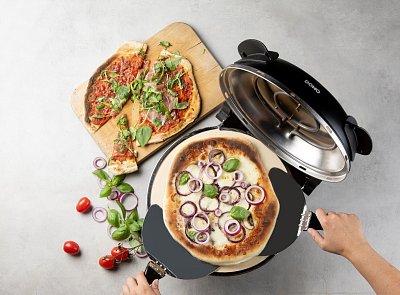 Pizza pec na čerstvou pizzu - černá - DOMO DO9285PZ
