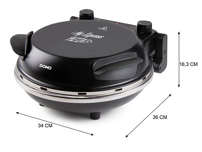 Pizza pec na čerstvou pizzu - černá - DOMO DO9285PZ
