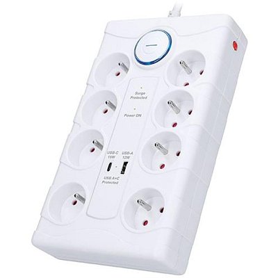 PO80 přepěťová ochrana 2m,8 zás. SOLIGHT