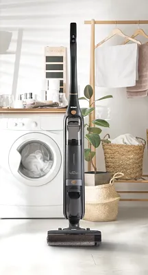 Podlahový čistič 2v1 s odsáváním temně šedý - DOMO DO1189SW