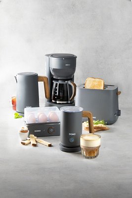Překapávač na kávu WOOD YOU - šedý - DOMO DO754K