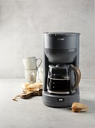 Překapávač na kávu WOOD YOU - šedý - DOMO DO754K
