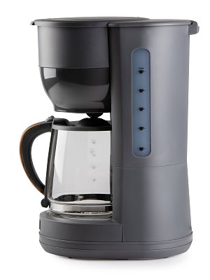 Překapávač na kávu WOOD YOU - šedý - DOMO DO754K
