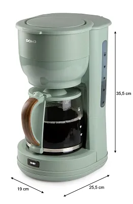 Překapávač na kávu WOOD YOU - zelený - DOMO DO755K