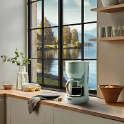 Překapávač na kávu WOOD YOU - zelený - DOMO DO755K