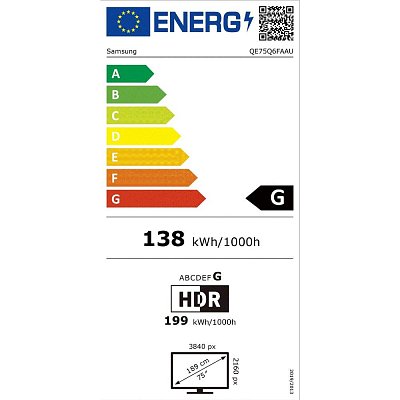 QE75Q6F QLED TV SAMSUNG