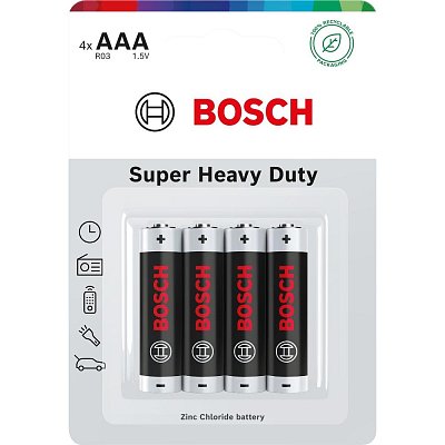 R03SHD4B/00 Heavy Duty AAA 4blist. BOSCH