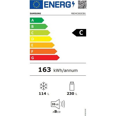 RB34C602CB1/EF CHLADNIČKA KOMBI SAMSUNG
