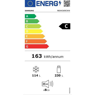 RB34C605CWW/EF CHLADNIČKA KOMBI SAMSUNG
