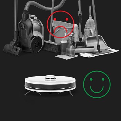 RC2S ROBOTICKÝ VYSAVAČ MOPEM BÍLÁ AENO