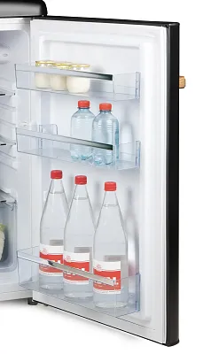 Retro lednice bez mrazáku - 122 l - matná černá - DOMO DO91712R