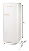 Retro lednice monoklimatická bez mrazáku - bílá - DOMO DO91709R