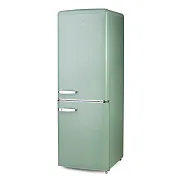 Retro lednice s mrazákem - D - 202 l - zelená - PR196RKMG