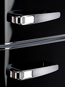 Retro lednice s mrazákem nahoře - černá - PRIMO PR166RKZ