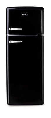 Retro lednice s mrazákem nahoře - černá - PRIMO PR166RKZ