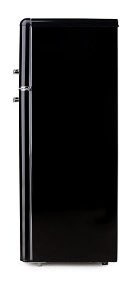 Retro lednice s mrazákem nahoře - černá - PRIMO PR166RKZ