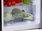 Retro lednice s mrazákem nahoře - černá - PRIMO PR166RKZ