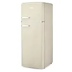 Retro lednice s mrazákem nahoře - krémová - PRIMO PR167RKC