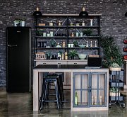 Retro lednice s mrazákem uvnitř - černá - PRIMO PR164RKZ