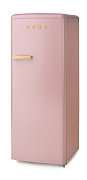 Retro lednice s mrazákem uvnitř - růžová - DOMO DO91708R