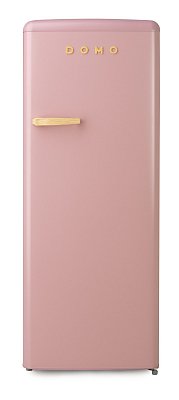 Retro lednice s mrazákem uvnitř - růžová - DOMO DO91708R
