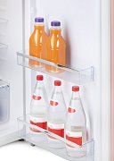 Retro lednice s mrazákem uvnitř - růžová - DOMO DO91708R