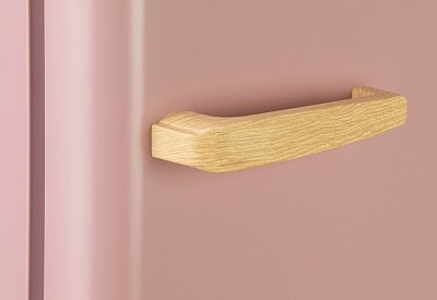 Retro lednice s mrazákem uvnitř - růžová - DOMO DO91708R