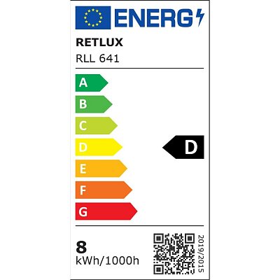 RLL 641 G45 E27 miniG 8W WW D RETLUX