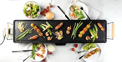 Rodinný gril Teppanyaki - Wood Look XXL Family - DOMO DO8313TP