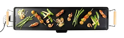 Rodinný gril Teppanyaki - Wood Look XXL Family - DOMO DO8313TP