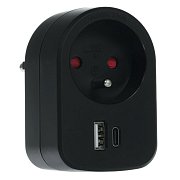 RPC 70 BK Zás. s 2xUSB, 5V/2100mA RETLUX