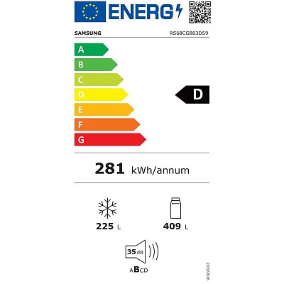 RS68CG885DSLEF CHLADNIČKA SBS SAMSUNG
