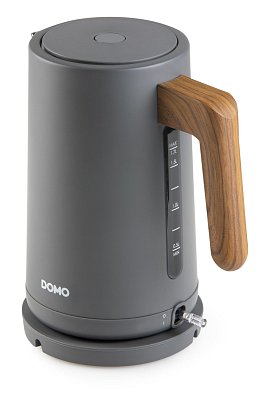 Rychlovarná konvice - nerez, šedá - WOOD YOU - DOMO DO9268WK