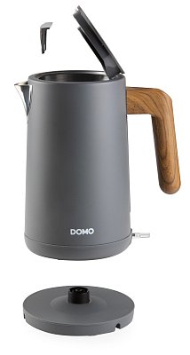 Rychlovarná konvice - nerez, šedá - WOOD YOU - DOMO DO9268WK