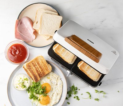 Sendvičovač - Gril - Vaflovač - 3v1 - bílý - DOMO DO9277C