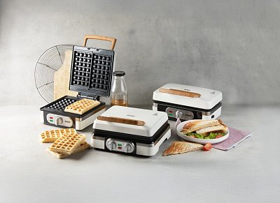 Sendvičovač - Gril - Vaflovač - 3v1 - bílý - DOMO DO9277C