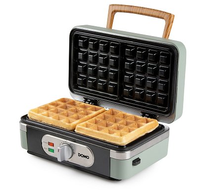 Sendvičovač - Gril - Vaflovač - 3v1 - zelený - DOMO DO9276C