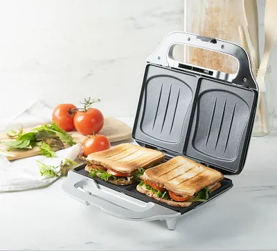 Sendvičovač na 2 XL sendviče - stříbrný - DOMO DO9267C