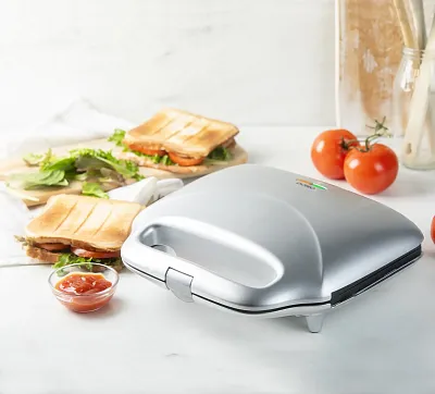 Sendvičovač na 2 XL sendviče - stříbrný - DOMO DO9267C