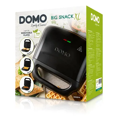 Sendvičovač XL 3v1 na sendvič / vafle / grill DOMO DO9291C