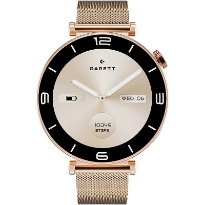 Smartwatch Rose Gold Mesh Steel GARETT